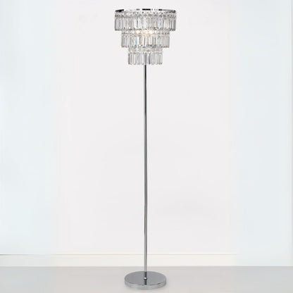 Victoria Polished Chrome & Acrylic Floor Lamp