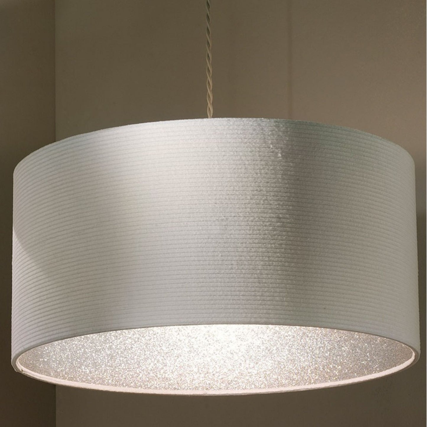 Dazzle Silver Easy-Fit Pendant Shade