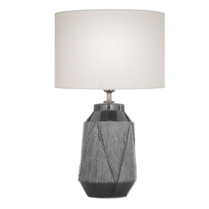 Safi Grey Ceramic Table Lamp