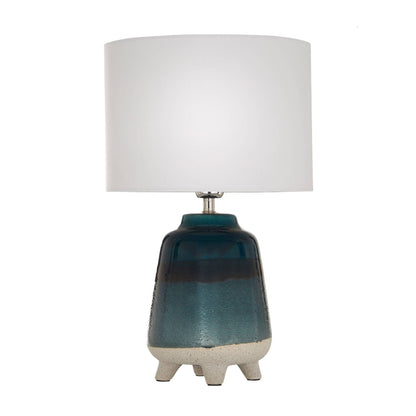 Coast Blue & Sand Ceramic Table Lamp