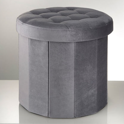 Westbrook Grey Foldable Storage Stool
