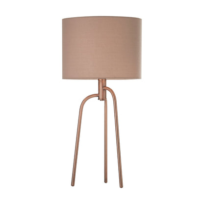 Jerry Antique Copper Tripod Table Lamp