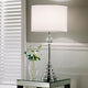 Layla Polished Chrome & Crystal Table Lamp