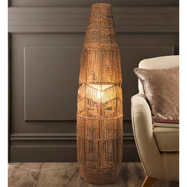 MAUI RATTAN FLOOR LAMP