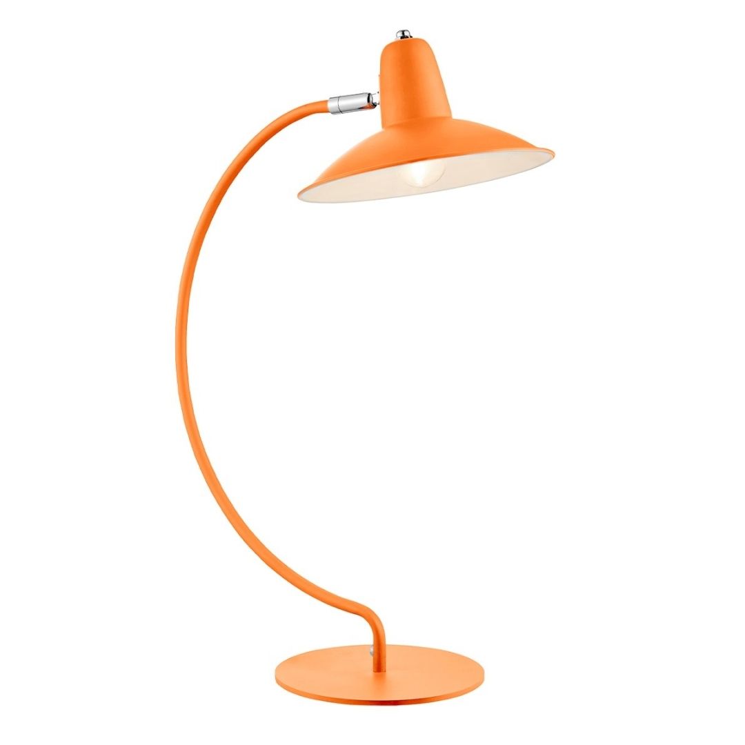 Charlie Curve Orange Desk Table Lamp