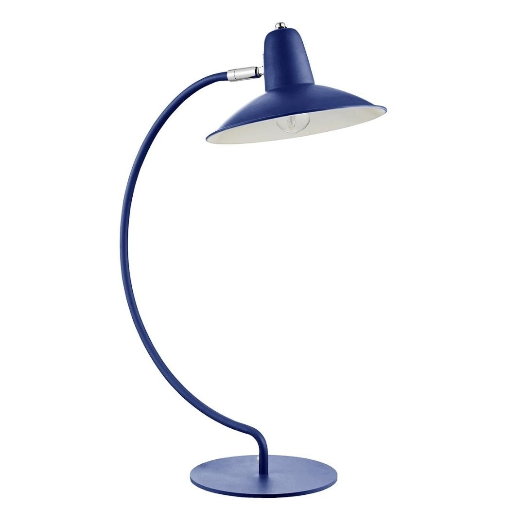 Charlie Curve Blue Desk Table Lamp