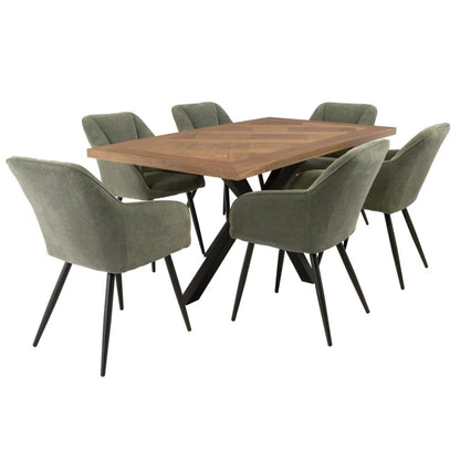 Miami 1.6M 6-Seater Dining Set