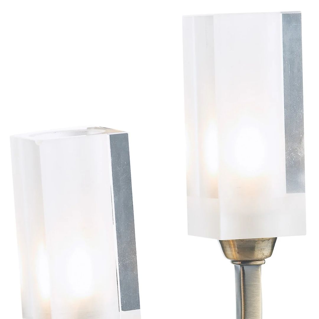 Icarus 2 Light Wall Light Antique Brass