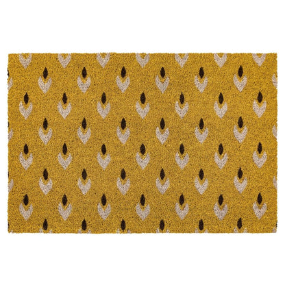 Ikat Ochre Coir Doormat