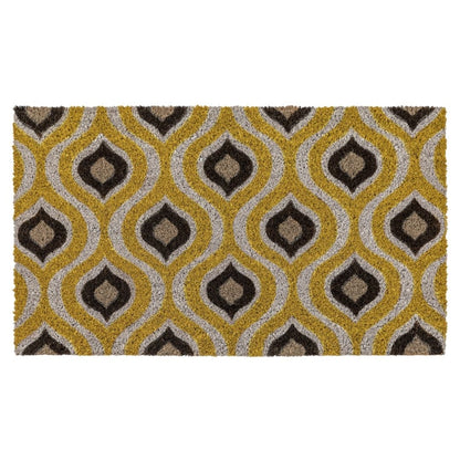 Ikat Ochre Coir Long Doormat