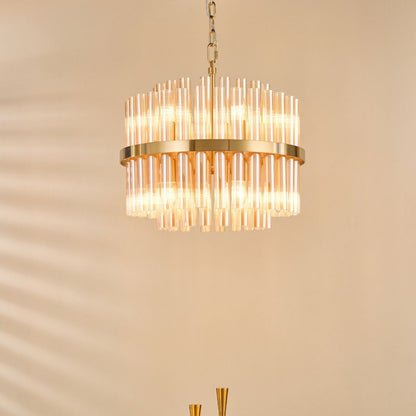 Imani 12-Light Natural Brass Pendant