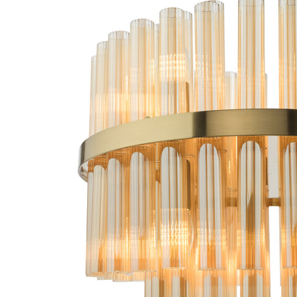 Imani 12-Light Natural Brass Pendant