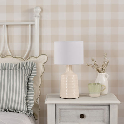 Inci Twin Pack Cream Table Lamps