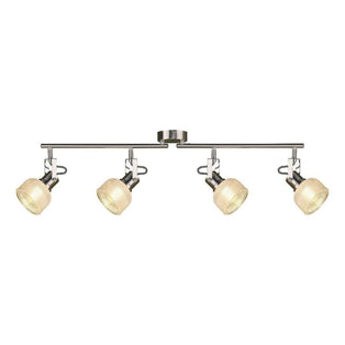Jaron Polished Chrome and Glass 22cm 4 Light Bar Light