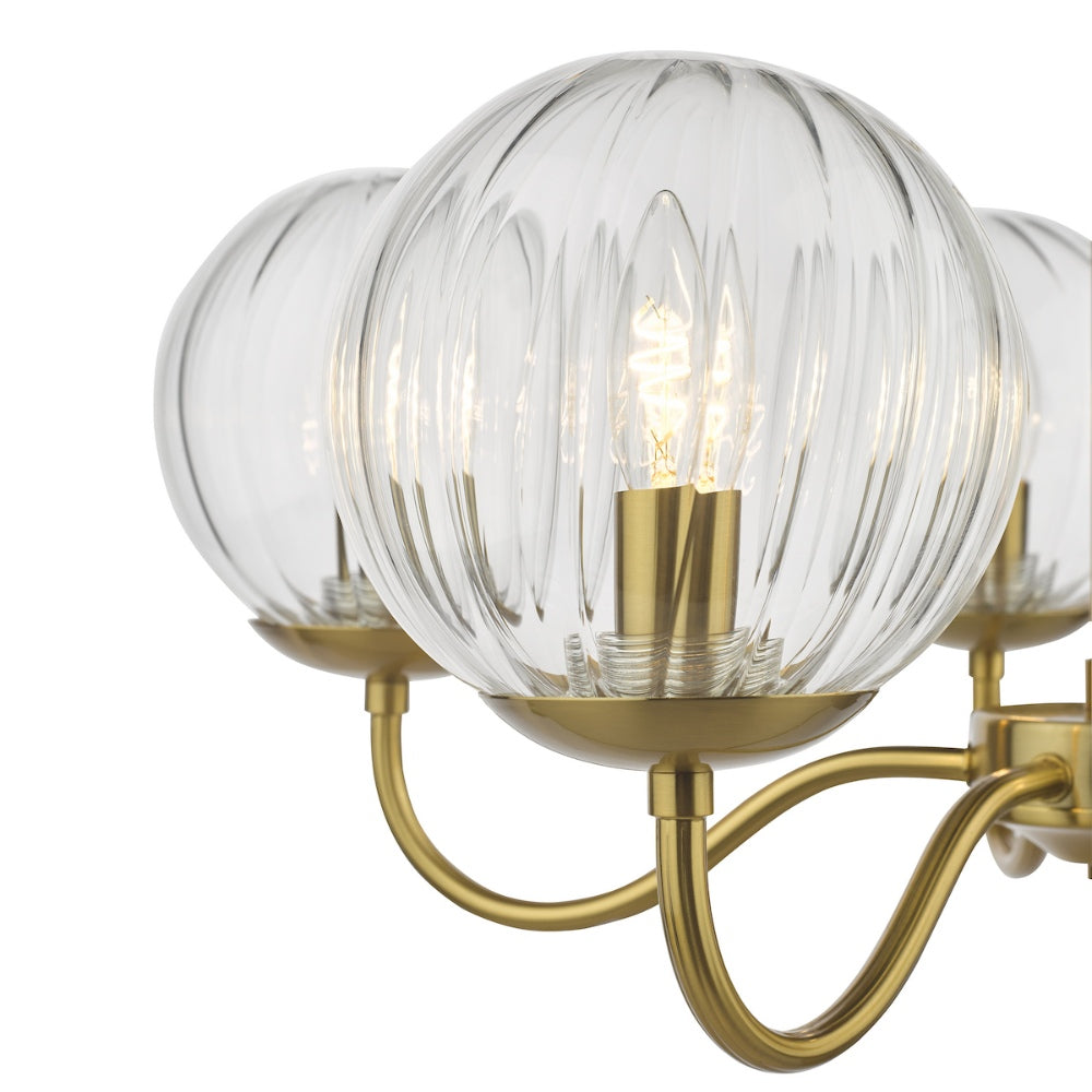 Jocelyn 5-Light Natural Brass Pendant