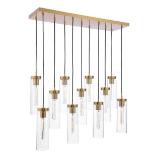Jodelle 11-Light Polished Bronze Ceiling Pendant Bar