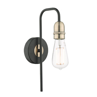 Oliver Black & Antique Brass Wall Light