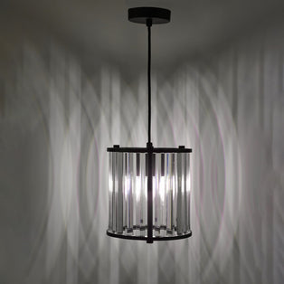 Kiran Satin Black Pendant Ceiling Light