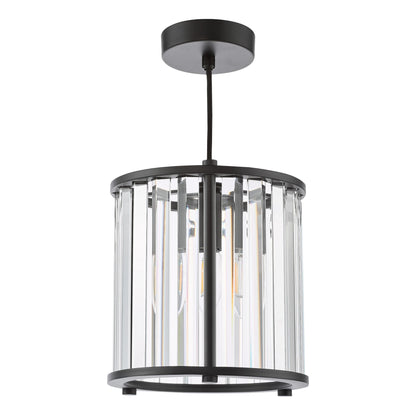 Kiran Satin Black Pendant Ceiling Light