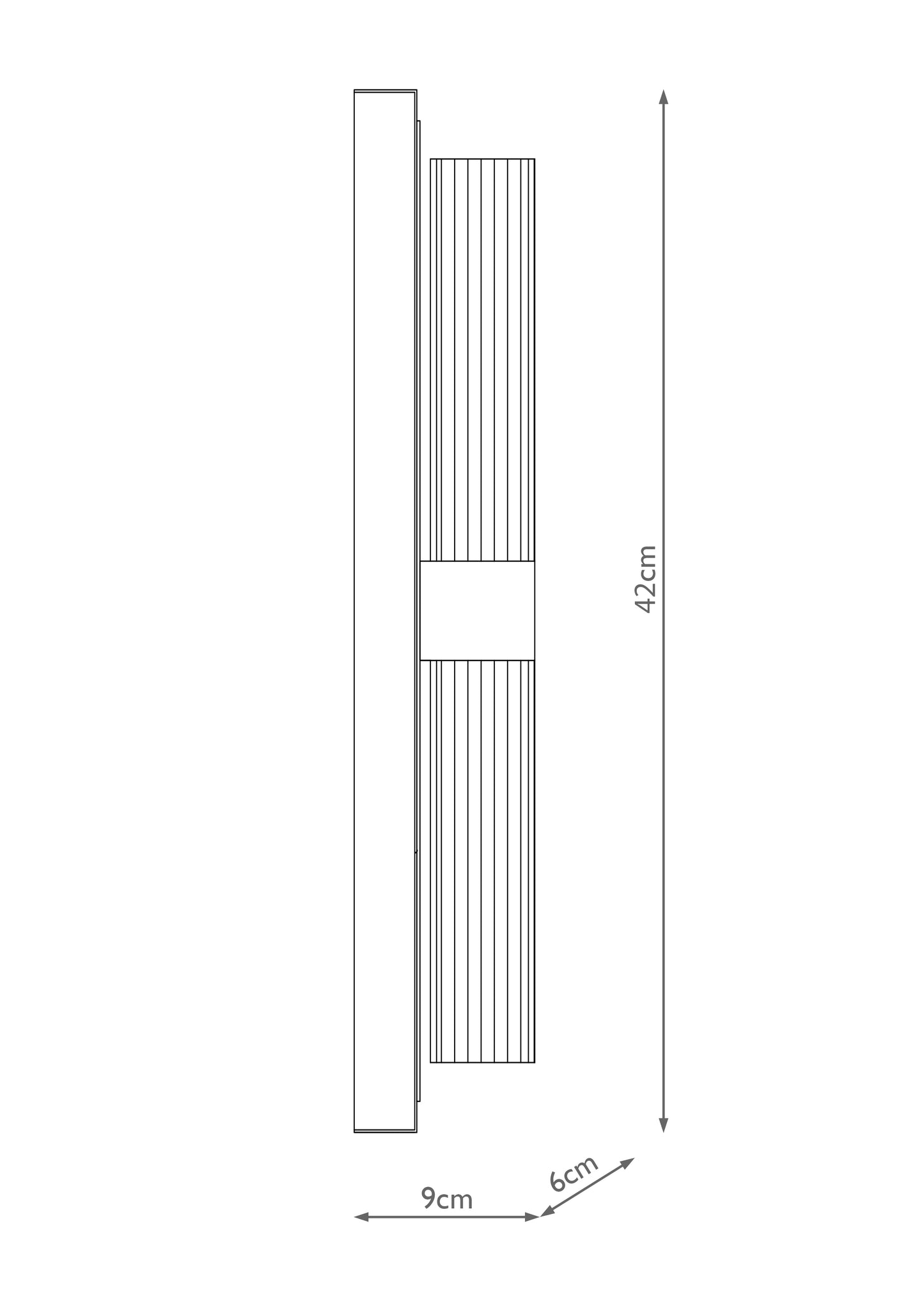 Kira 2-Light Black and Brass Wall Light
