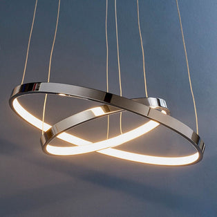 Kline 2 Light Polished Chrome LED Pendant Ceiling Light