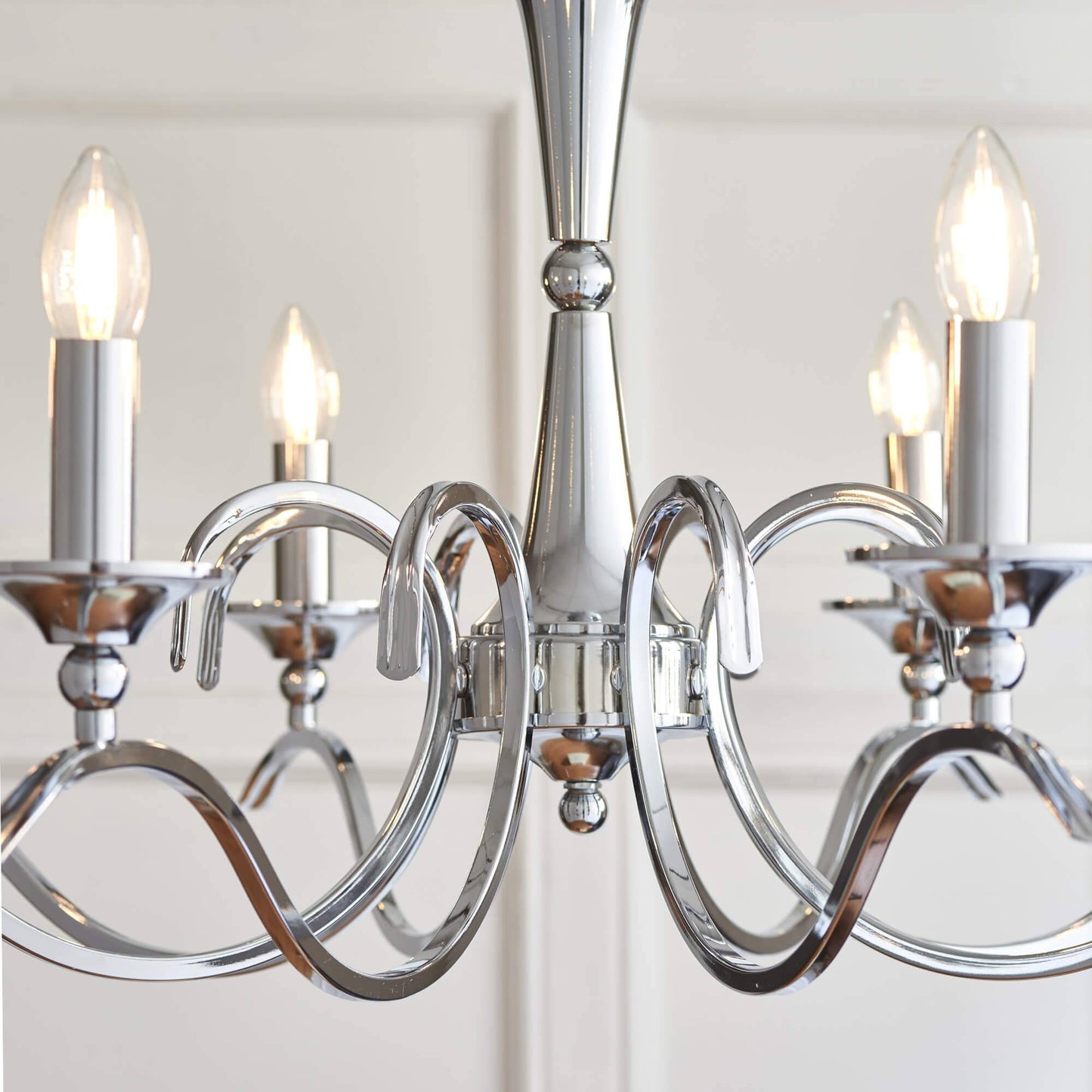 Kora 8 Light Polished Chrome Chandelier