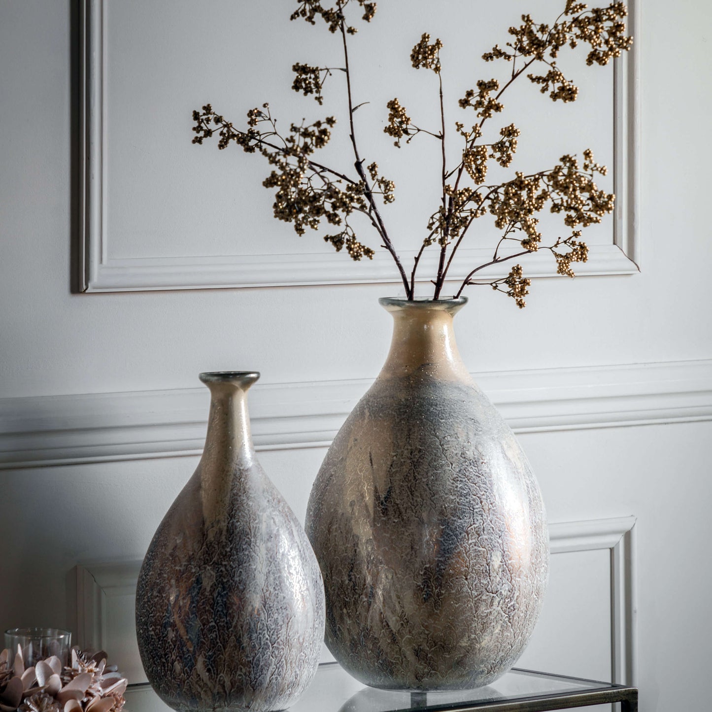 Kya Large Antique Gold Vase
