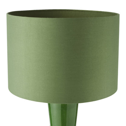 Lagle Green and Antique Brass Table Lamp
