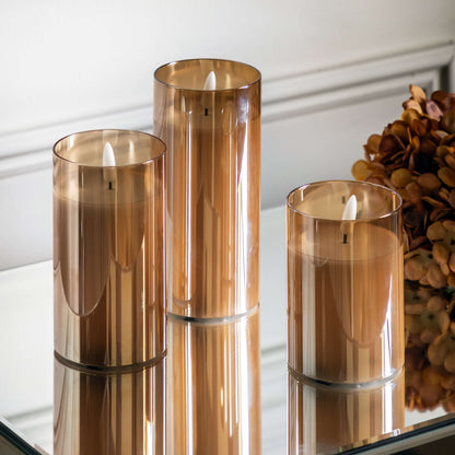 LED Candle Gold Votive (Set of 3)