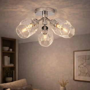 Leonie 5-Light Polished Chrome Semi-Flush Ceiling Light