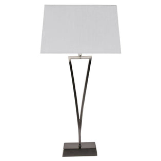 Lizzie Chrome & White Touch Table Lamp