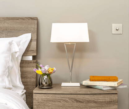 Lizzie 49cm Touch Table Lamp White
