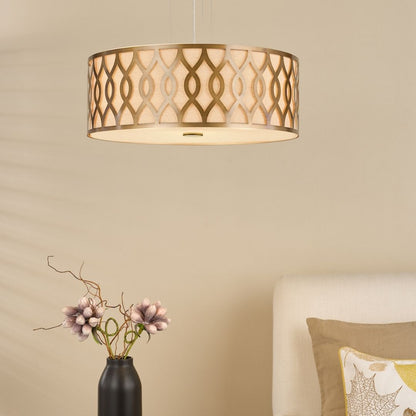 Locryn 4-Light Brushed Bronze Pendant