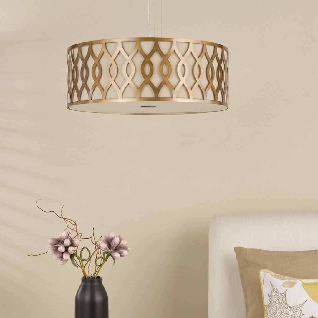 Locryn 4-Light Brushed Bronze Pendant