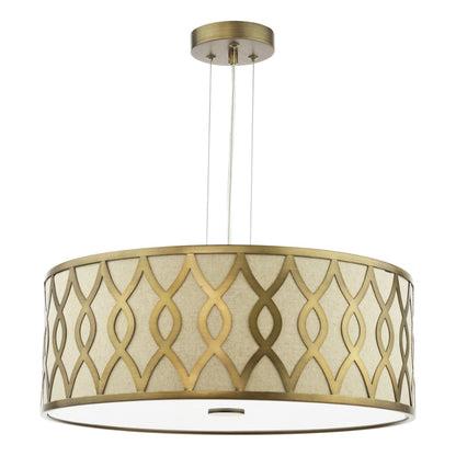 Locryn 4-Light Brushed Bronze Pendant
