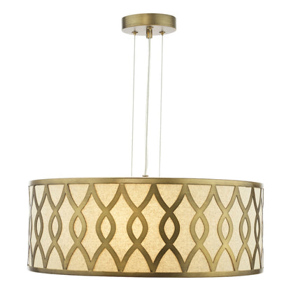 Locryn 4-Light Brushed Bronze Pendant
