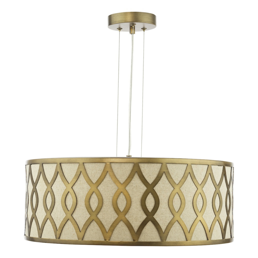 Locryn 4-Light Brushed Bronze Pendant