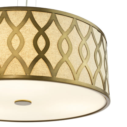 Locryn 4-Light Brushed Bronze Pendant