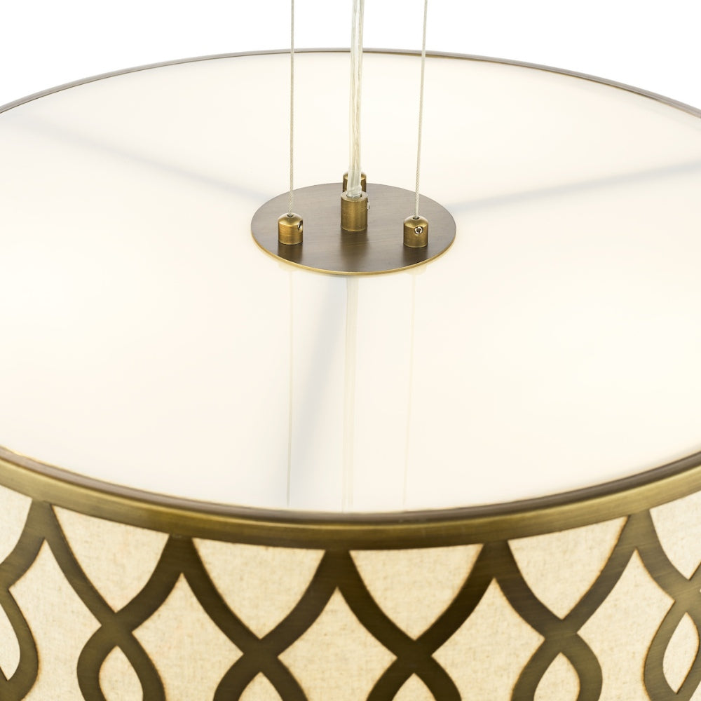 Locryn 4-Light Brushed Bronze Pendant