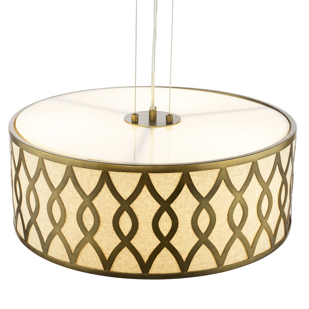 Locryn 4-Light Brushed Bronze Pendant