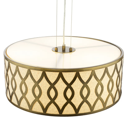 Locryn 4-Light Brushed Bronze Pendant