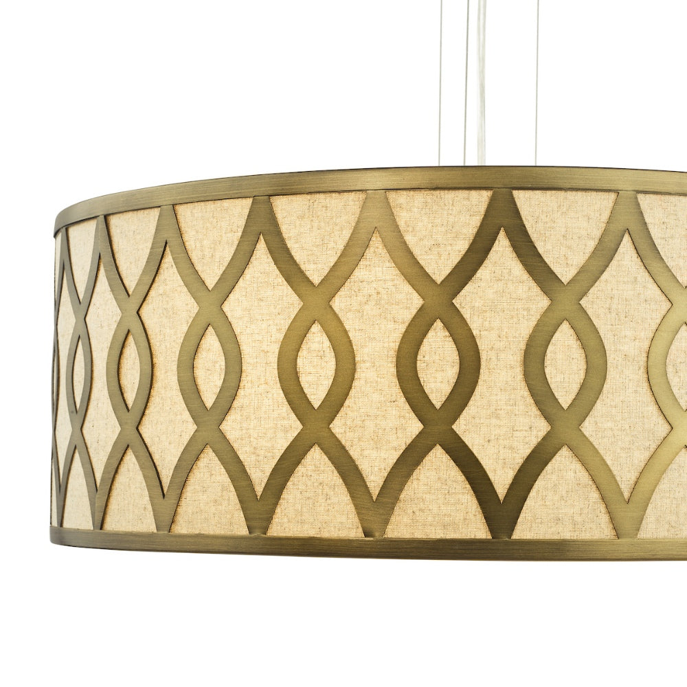 Locryn 4-Light Brushed Bronze Pendant