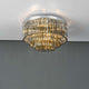 Logan Polished Chrome & Smoked Glass Flush Ceiling Light