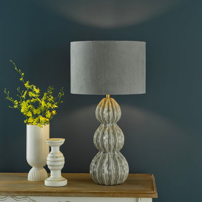 Lorelai Grey Ceramic Table Lamp