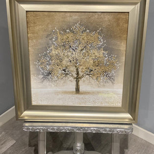 Gold Blossom Tree Framed Wall Art
