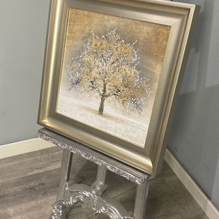 Gold Blossom Tree Framed Wall Art