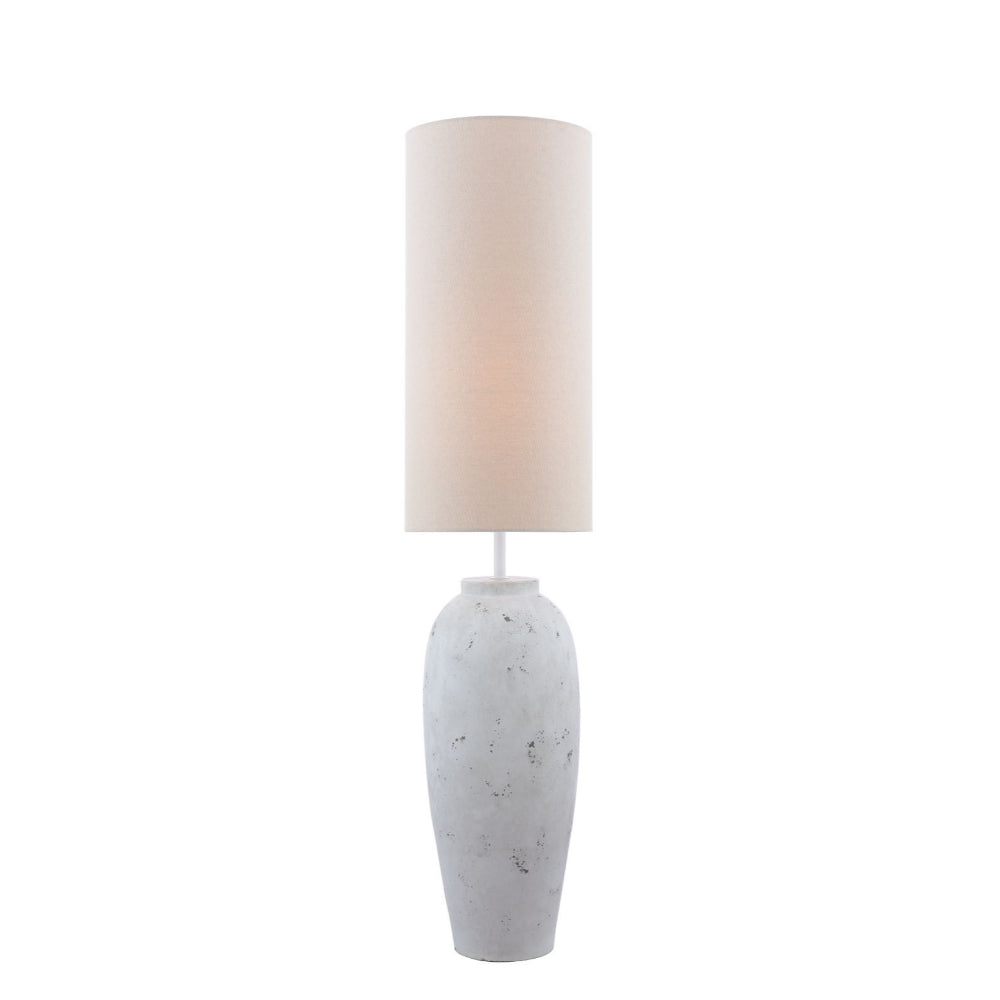 Lucinda White Concrete Floor Lamp
