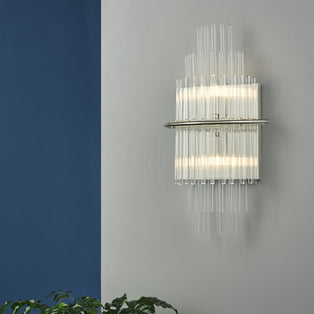 Lukas Polished Chrome & Crystal Wall Light