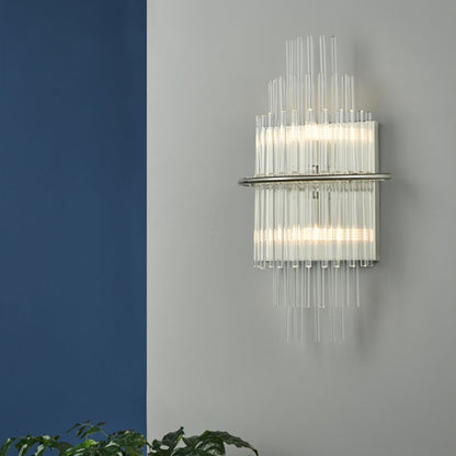 Lukas Polished Chrome & Crystal Wall Light