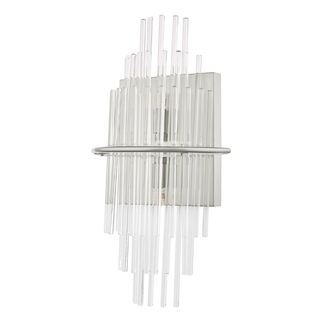 Lukas Polished Chrome & Crystal Wall Light